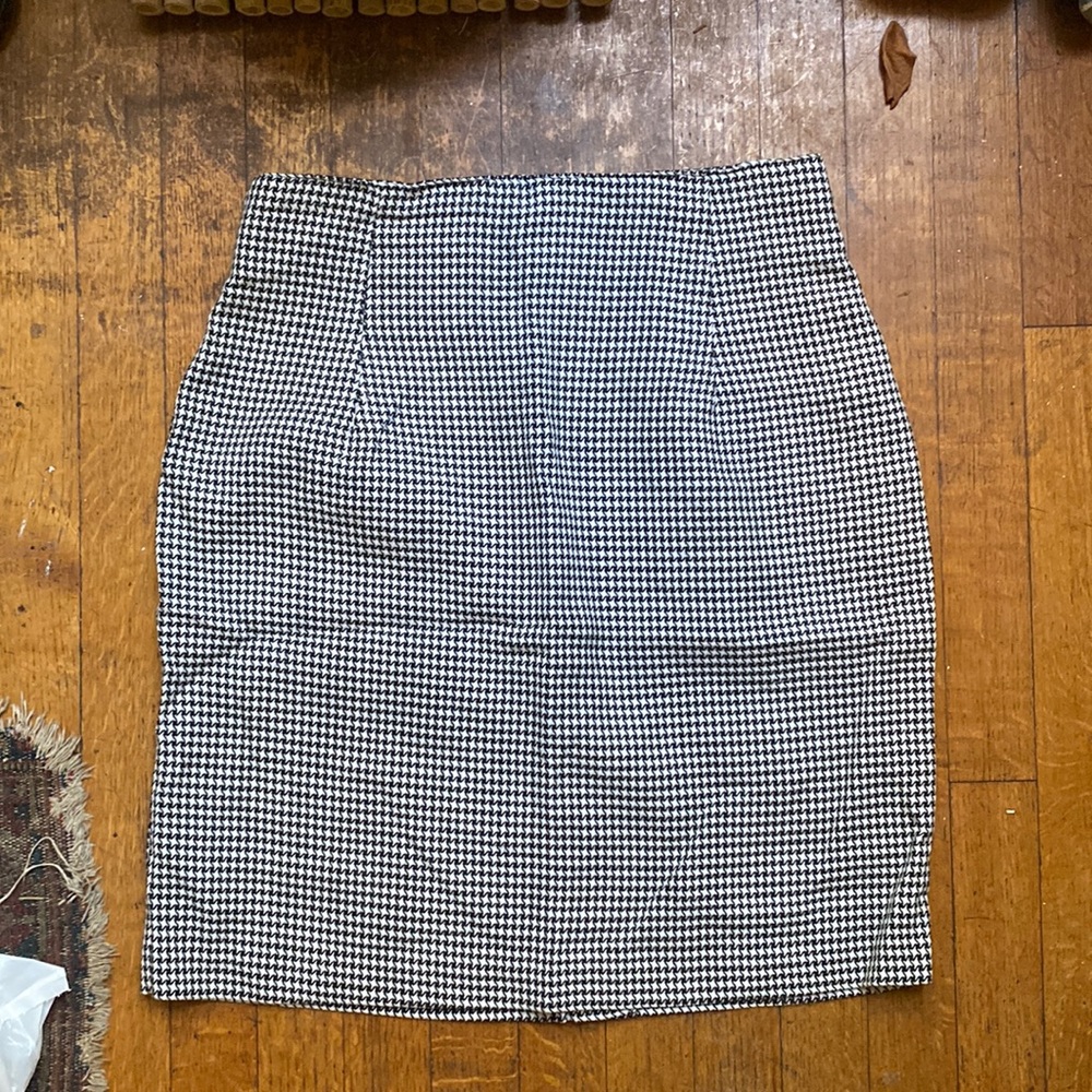 Houndstooth Vintage Pencil Skirt